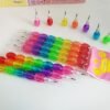 4 Rainbow-Colored Mechanical Pencils That Can Be Assembled Freely, No Sharpening Needed, Available in Round Shapes