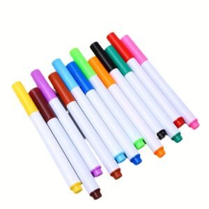 12pcs Colorful Dust-Free Erasable Markers, Doodle Painting Blackboard And Whiteboard Pens, Colorful Marker Pen Set for Professional Use