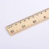 6pcs Wooden Ruler Student Rulers Wooden School Rulers Office Ruler Measuring Ruler, 2 Scale (12 Inch And 30 Cm)