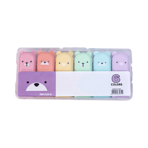 Adorable Mini Bear Highlighter, Colorful Marker Pen Set