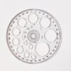 5pcs Random Creative Multi-Functional Pattern Ruler Set, Circular Ruler with Circles and Degrees, for Drawing, Repair, Office, and School Supplies