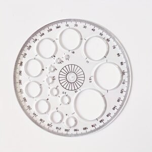 5pcs Random Creative Multi-Functional Pattern Ruler Set, Circular Ruler with Circles and Degrees, for Drawing, Repair, Office, and School Supplies