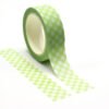 Green Plaid Washi Tape for Journaling Scrapbooking and Creative Stationery Projects