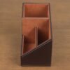 Premium Faux Leather Desk Organizer with Pen Holder for Office and Workspace Essentials