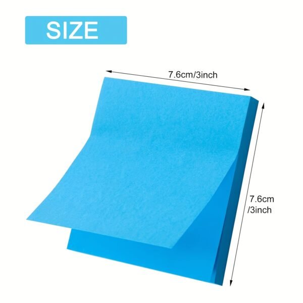 6pcs of Colorful Macaroon Sticky Notes, 7.62*7.62 cm, 300 Sheets in Total