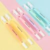 6pcs Macaron Pastel Highlighters with Chisel & Fine Tips, Flexible Soft Grip for Daily Office Use