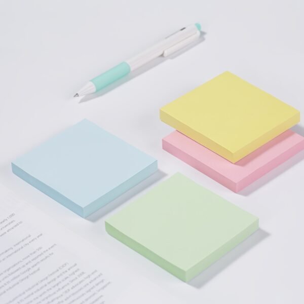 6pcs of Colorful Macaroon Sticky Notes, 7.62*7.62 cm, 300 Sheets in Total