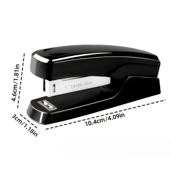 2pcs Stapler Set Includes Stapler and a Box of Staples/Cards, Suitable for Office, School, and Home Use, Black and White