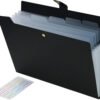 Modern Expanding File Folder with 7 Compartments for Documents and Office Organization