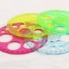 5pcs Random Creative Multi-Functional Pattern Ruler Set, Circular Ruler with Circles and Degrees, for Drawing, Repair, Office, and School Supplies