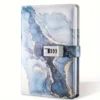 A5 Hardcover Fashion Journal with Lock - Creative Diary Notebook for Students Daily Office Supplies Password-Protected Book