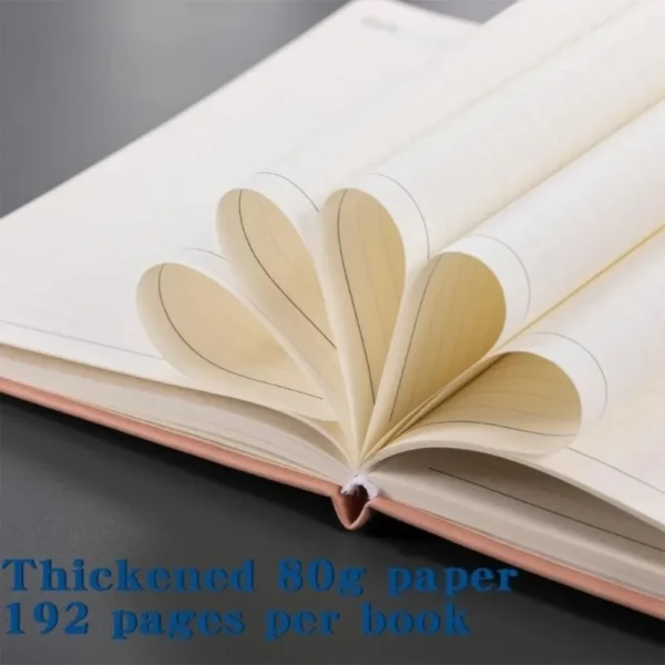 Hardcover Notebook 200 Pages Lined Leather Journal College Ruled Notebook 216x145mm for Writing Journaling Note Taking
