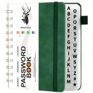 Senior-Friendly Password Book with A-Z Tabs-Password Organizer, Thick Paper Password Journal, -Friendly Memory Aid&login Logbook