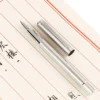 Luxury Metal Fountain Pen 0.8mm Curved Nib Student Writing Pen School Art Exercise Signature Supplies Office Stationery