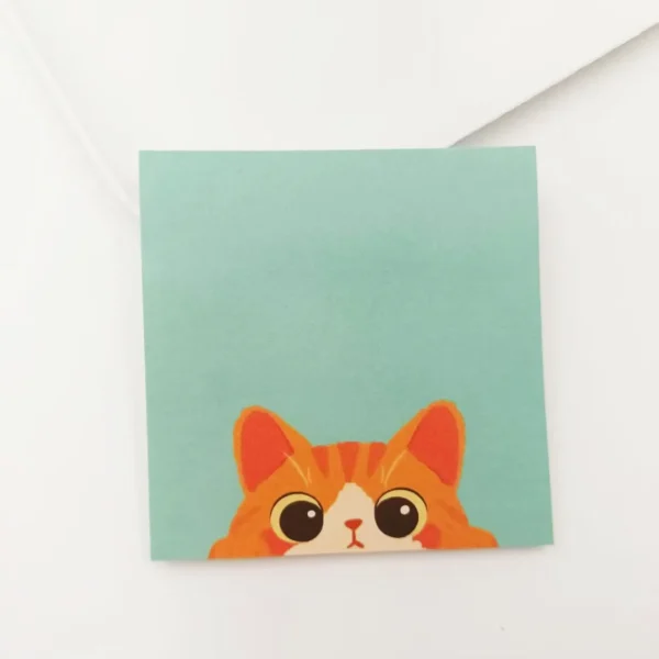50 Sheets Student Sticky Notes Paper Cute Animal Memo Notes Cartoon N Times Memo Pad School Gift Prizes Creative Stationery