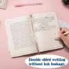 Hardcover Notebook 200 Pages Lined Leather Journal College Ruled Notebook 216x145mm for Writing Journaling Note Taking