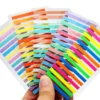 3000 Sheets Color Stickers Transparent Fluorescent Index Tabs Flags Sticky Note Page Bookmark School Office Supplies Stationery
