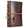 Writing Journal Spiral Notebook Diary Notepad Vintage Nautical Pirate Anchors PU Leather Retro Pendants Note Book Sketchbook