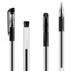 10Pcs 0.5mm Gel Rollerball Pen Set, Black Ink Smooth Writing Pens for School Office Stationery