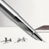 Luxury Metal Fountain Pen 0.8mm Curved Nib Student Writing Pen School Art Exercise Signature Supplies Office Stationery
