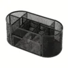 Mesh Desk Organizer Sturdy Metal Pen Stand Student Stationery Office Supplies