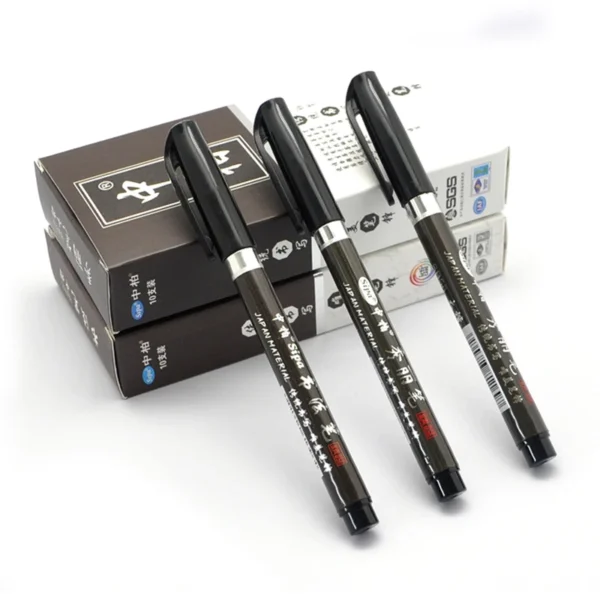 3Pcs/Set Brush Pen Calligraphy Pen Chinese Words Learning Stationery StudentArt DrawingMarker Pens School Supplies
