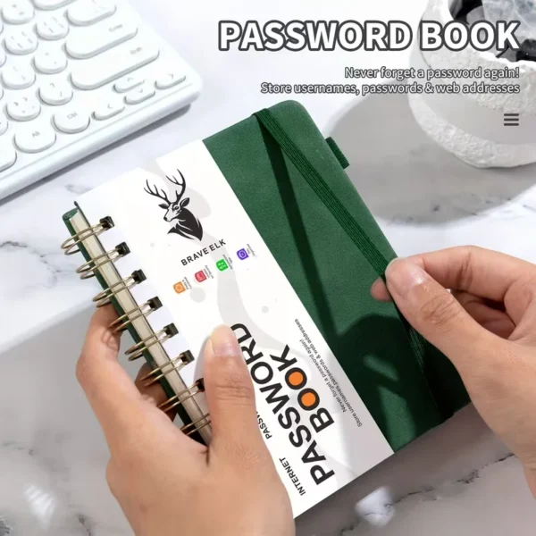 Senior-Friendly Password Book with A-Z Tabs-Password Organizer, Thick Paper Password Journal, -Friendly Memory Aid&login Logbook