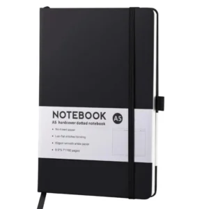 Hardcover Notebook 200 Pages Lined Leather Journal College Ruled Notebook 216x145mm for Writing Journaling Note Taking