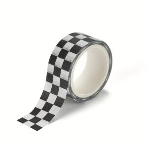 Checkered Washi Tape for Journaling Scrapbooking and Creative Stationery Decoration - Assorted Colors
