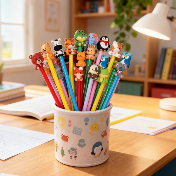 10pcs of Cartoon Zoo Gel Black Ink Pens, Featuring Random Animal Designs, Suitable for Various Styles, Perfect for School, Office, And Home Use