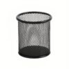 Black Desktop Pen Holder, Durable Wire Mesh Pen Cup Holder, Lightweight Pencil Storage Box, Marker Container, School Student and Teacher Desk Storage
