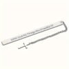 Elegant Stainless Steel Bookmark with Inspirational Quote for Reading and Daily Journaling