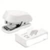 830 Staples + 1 Stapler Mini Binding Set, Paper Binding Stationery, Cute Office Binding Tool, School Supplies - Assorted Colors