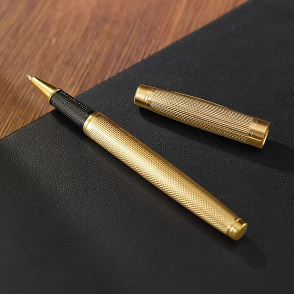 Luxury Executive Rollerball Pen with Gold Metal Finish for Business and Professional Use