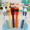 2Pcs Humorous dog boxing style pen, cute pet playing with it, super stress relieving
