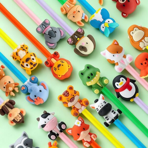 10pcs of Cartoon Zoo Gel Black Ink Pens, Featuring Random Animal Designs, Suitable for Various Styles, Perfect for School, Office, And Home Use