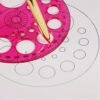 5pcs Random Creative Multi-Functional Pattern Ruler Set, Circular Ruler with Circles and Degrees, for Drawing, Repair, Office, and School Supplies