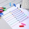 12pcs Colorful Dust-Free Erasable Markers, Doodle Painting Blackboard And Whiteboard Pens, Colorful Marker Pen Set for Professional Use