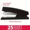 2pcs Stapler Set Includes Stapler and a Box of Staples/Cards, Suitable for Office, School, and Home Use, Black and White