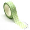 Green Plaid Washi Tape for Journaling Scrapbooking and Creative Stationery Projects